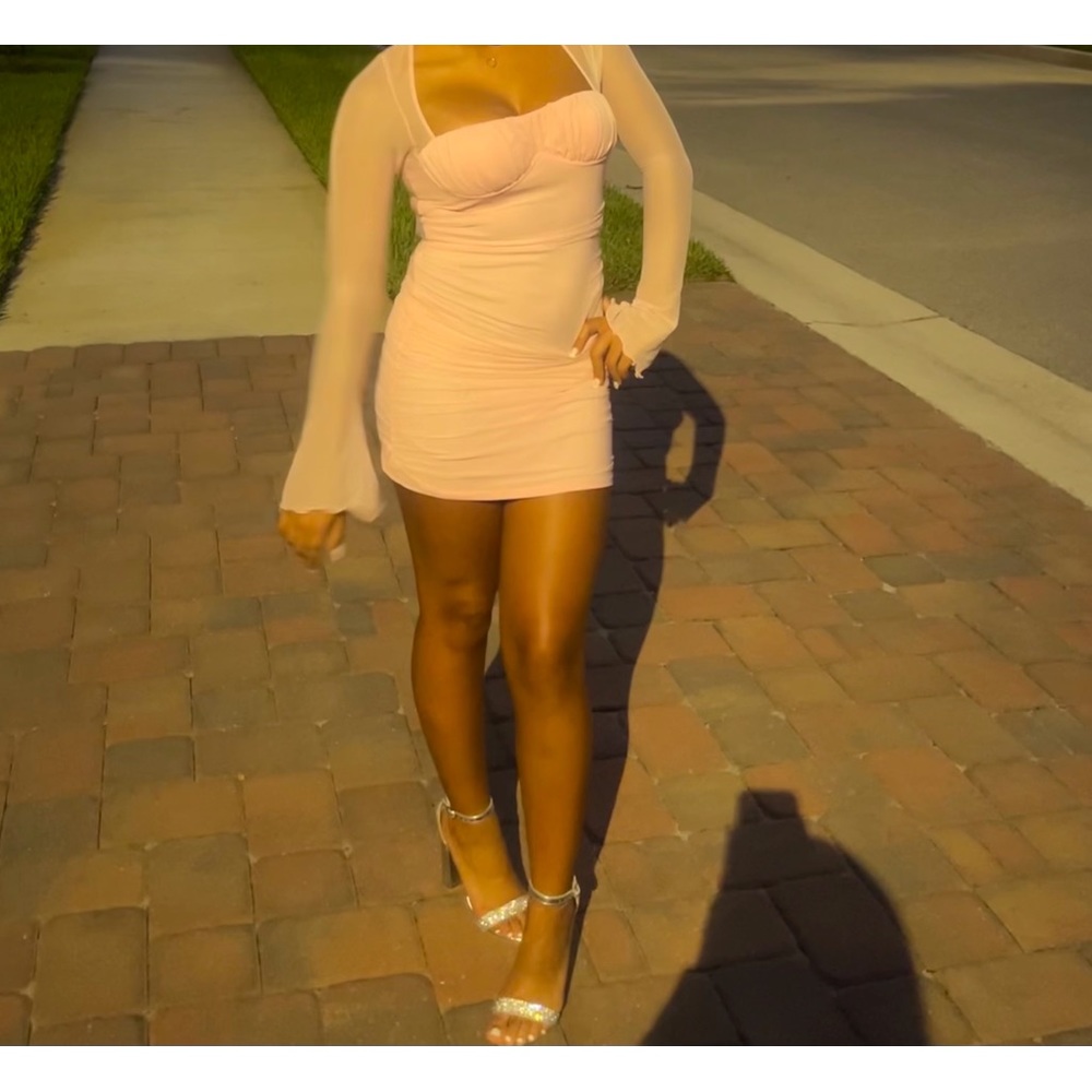 Baby pink dress